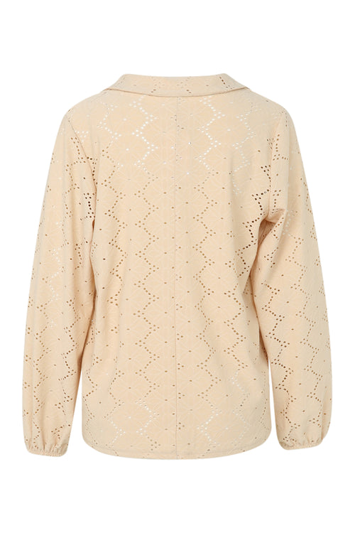 T-shirt uni ajouré-Paprika-11