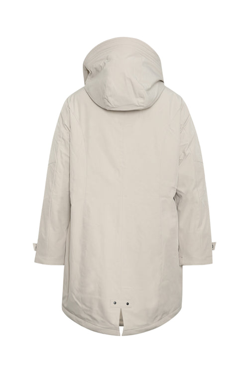 Parka unie avec capuche-Paprika-2