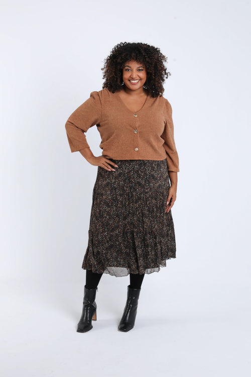 2-in-1 jurk met bloemenprint-Paprika-7