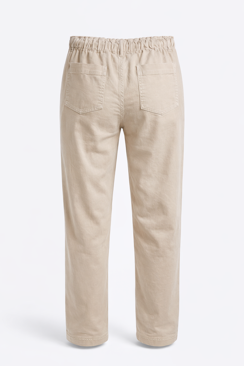 Effen katoenen chino-Paprika-2