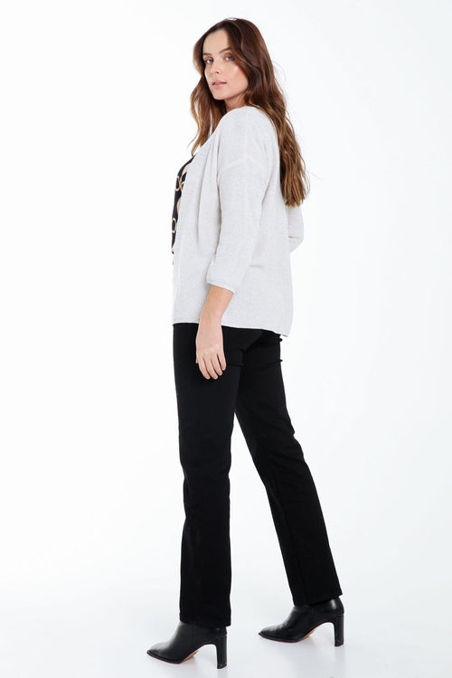 Korte, effen cardigan in viscose met lurex-Paprika-2