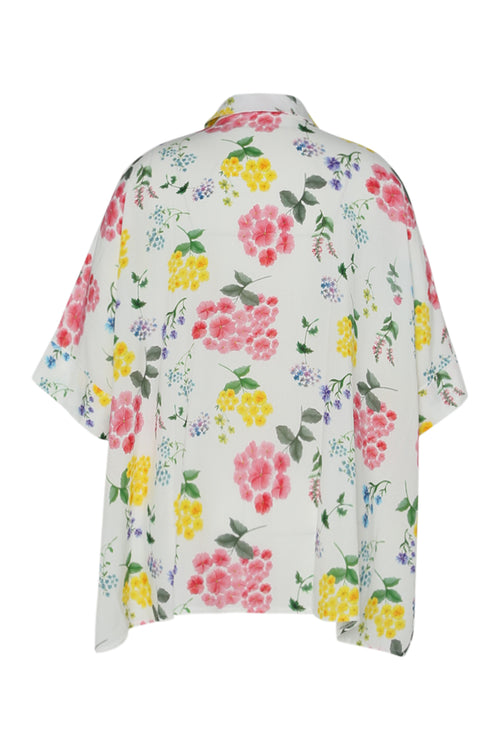Blouse van viscose met bloemenprint-Paprika-11