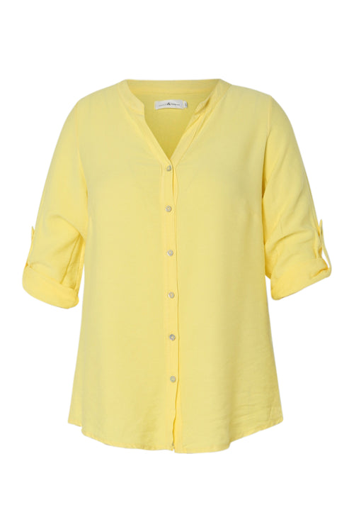 Blouse van viscose effen-Paprika-10
