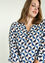 Geknoopte blouse met geometrisch motief