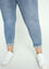 Slim 7/8-jeans met parels onderaan