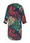 Lang hemd 'Doris' in viscose met kleurrijk palmmotief