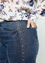 Effen slim jeans 'Louise' L30 met studs