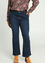 Flared jeans 'Flavie' L32 met dubbele riem en knoop aan de zijkant